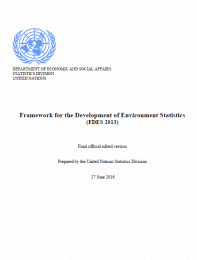 Framework for the Development of Environment Statistics